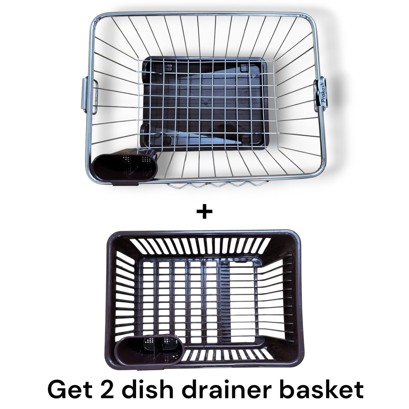 400 DEGREE  BLACK BASKET & VIRGIN PLASTIC BASKET