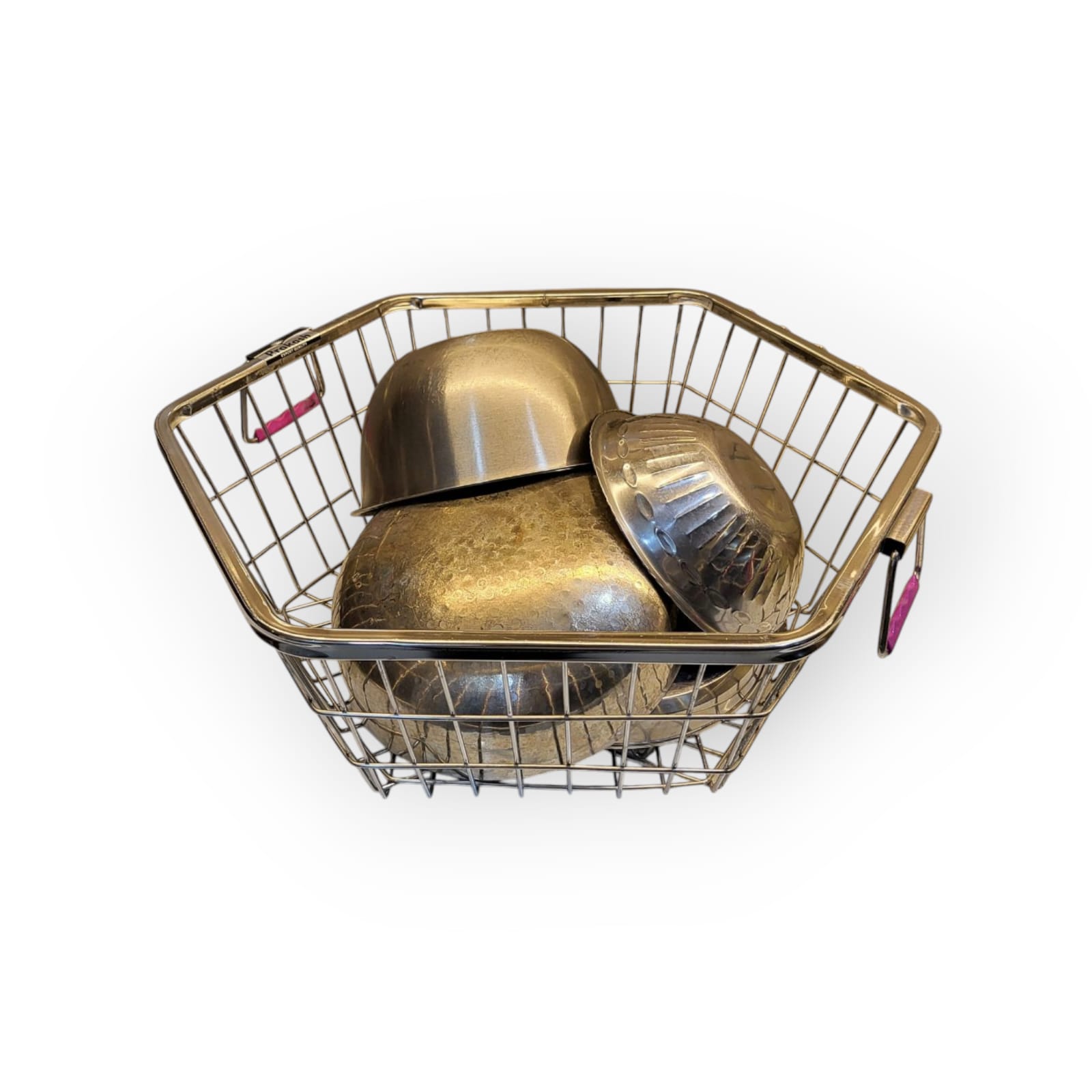 STAINLESS STEEL SIXER DISH DRAINER BASKET