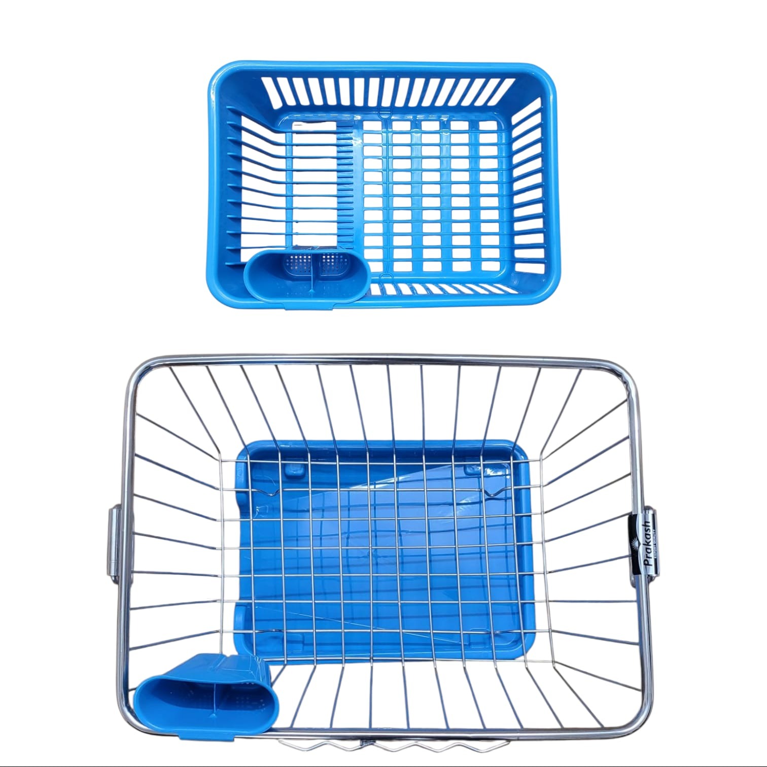 400 DEGREE BLUE BASKET & VIRGIN PLASTIC DRAINER BASKET