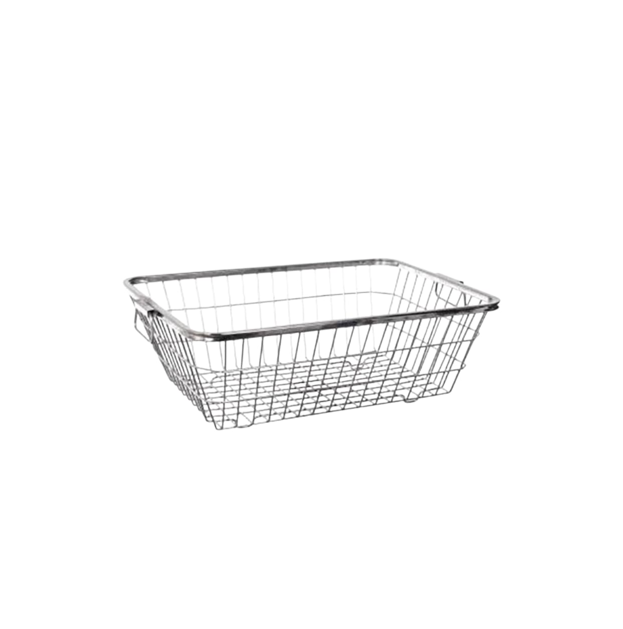 DOUBLE RING STAINLESS STEEL DISH DRAINER BASKET