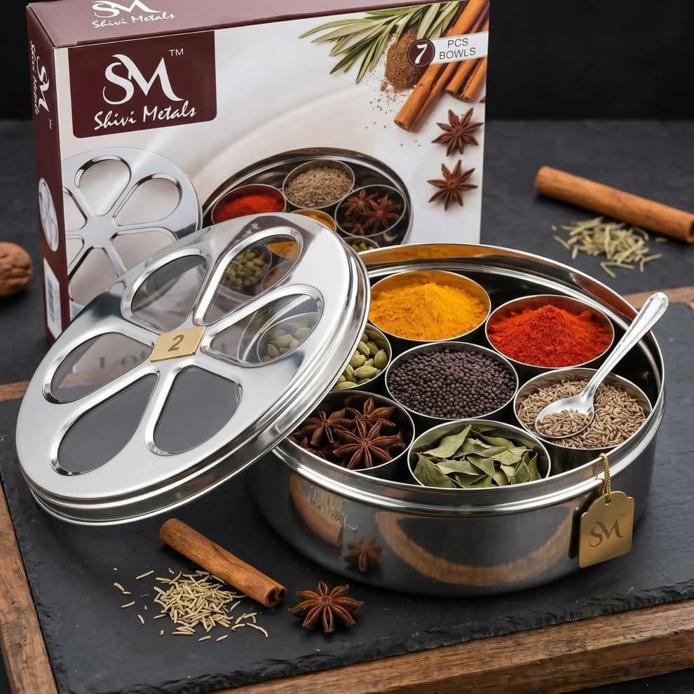 BIG SIZE LOTUS MASALA DABBA