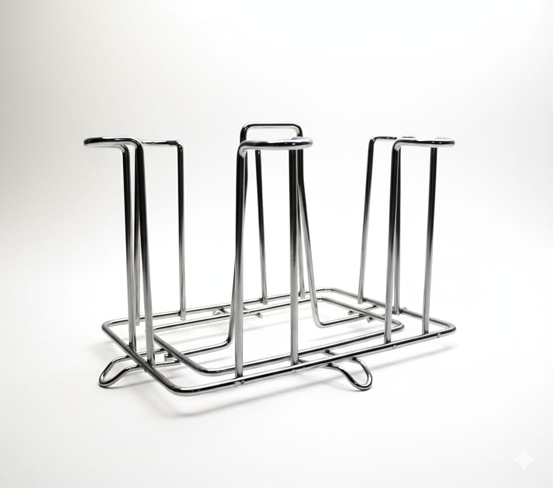 SQUARE STEEL GLASS HOLDER
