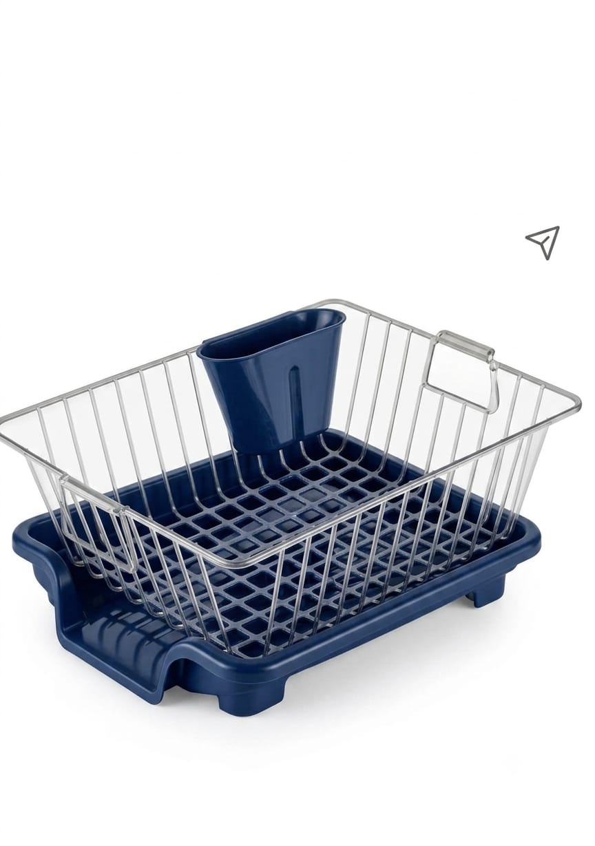 BLUE WIRE STEEL BASKET