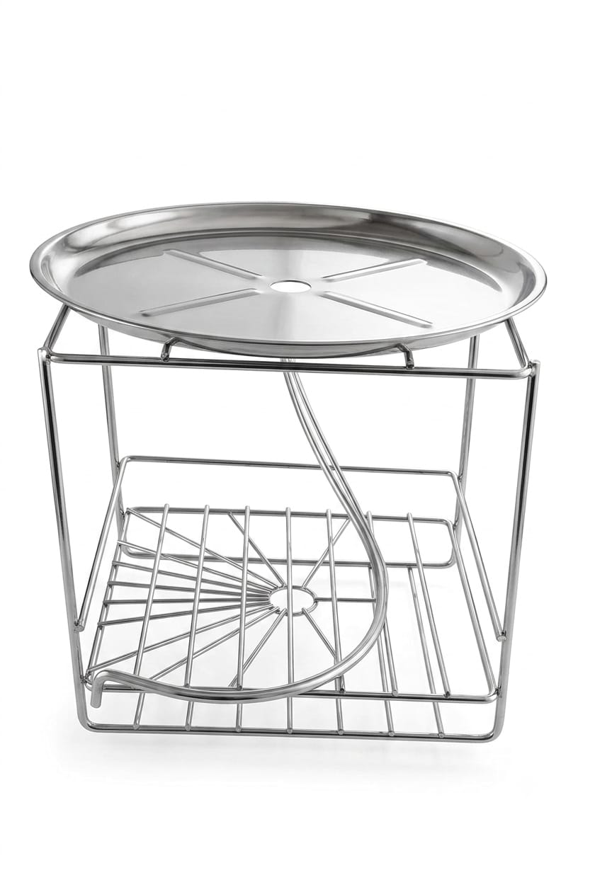 STEEL MATKA STAND WITH PIPE